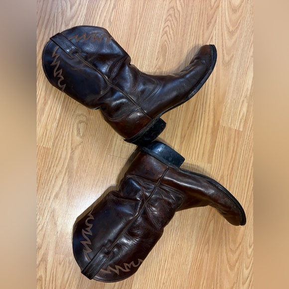 Ariat Men's Brown Leather Western/Cowboy Boots - size 10.5 EE - Picture 13 of 16